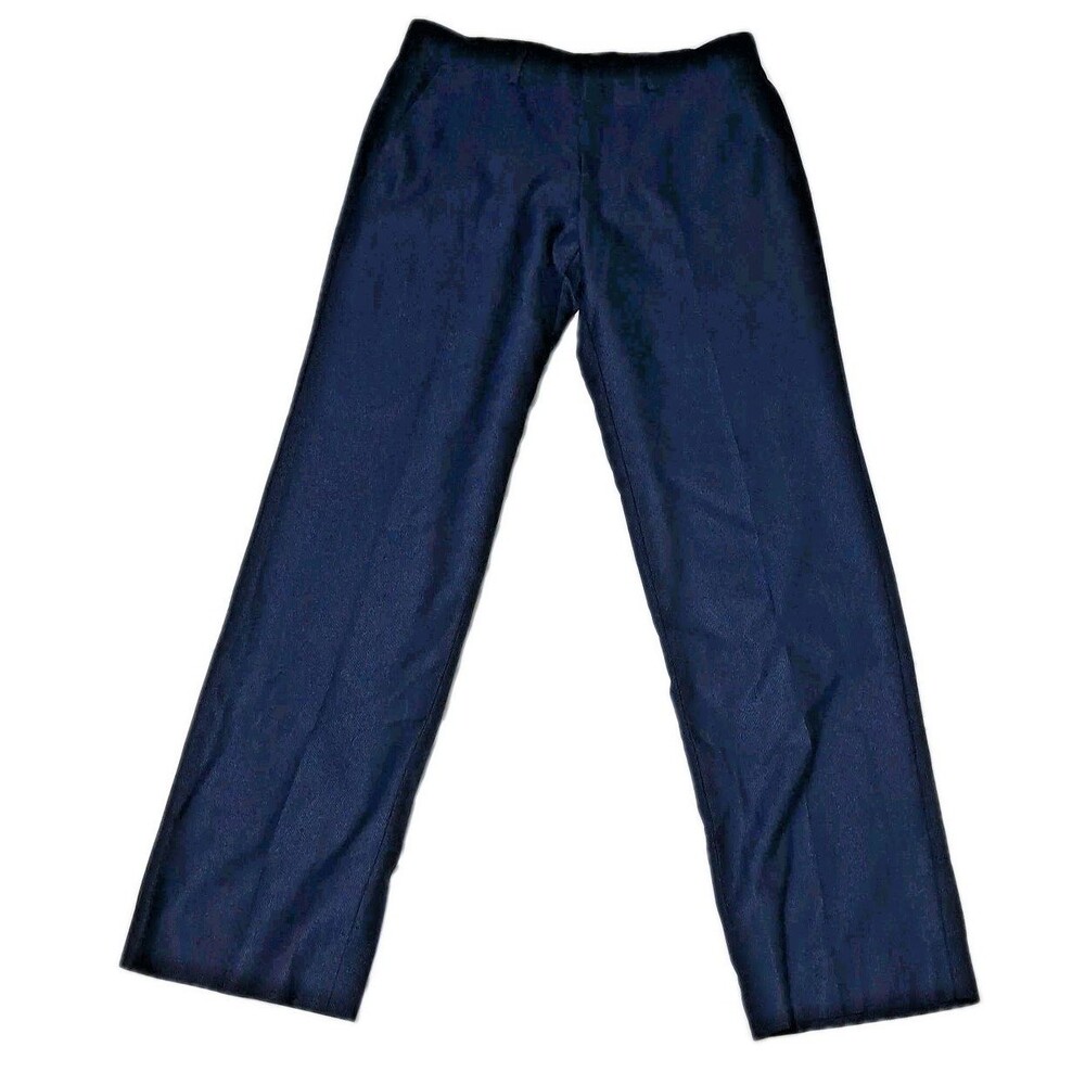 JF J.Ferrar Men's Dress Pants Slim Fit 30x30 Blue Pleated